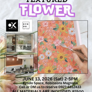 JUN 13: Obra Ko Art Studio x Kyodo | Textured Flowers